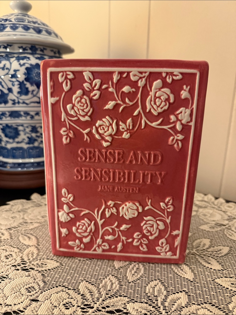 Sense and Sensibility, Ceramic Book Vase